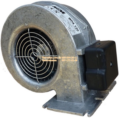 WPA-120 нагнетательный вентилятор для котла до 50кВт 255м3/ч (M+M)
