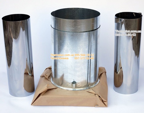 Труба и колпак для котла Вулкан (дымовоздушный блок, дефлектор, запчасти)