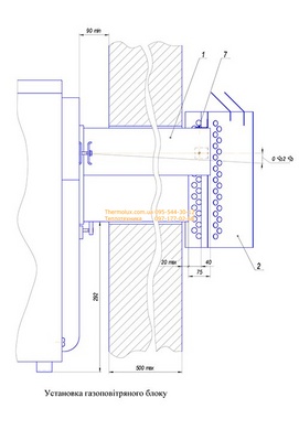 Газовый парапетный котел Термобар КС-ГС-10S 10кВт одноконтурный