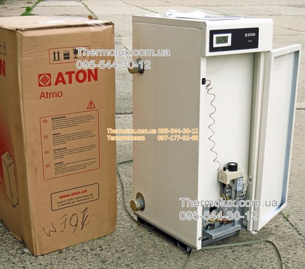 Котел АТОН АОГВМ-16ЕМ газовый дымоходный (подача-обратка слева-справа)