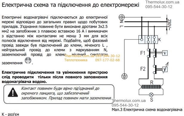 Водонагреватель 50 литров нержавеющая сталь Termorad BTK-50/SG квадратный электрический (Сербия)