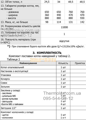 Твердотопливный котел Маяк AOT-14 Стандарт двухдверный (завод Маяк, Украина), 4 мм, Котел, 14 кВт, Чугунные