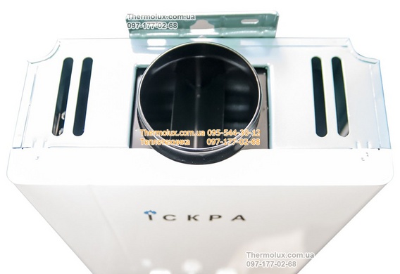 Газовая колонка ИСКРА JSD 20 белая дымоходная (на батарейках) с дисплеем (10 литров/мин)