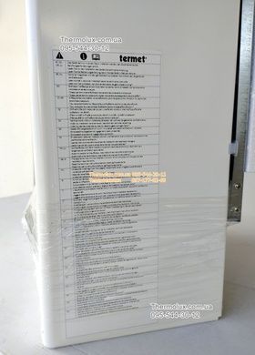 Колонка Termet GE 19-02 газова з модуляцією полум'я з розпалюванням від батарейок (Termaq Electronic Pro)