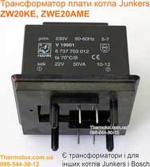 Трансформатор платы газового котла Junkers ZW20KE ZW20AME (Bosch)