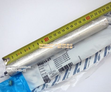 Магнієвий анод Ariston М5-М8 для бойлера PRO R PRO1 R LYDOS R BLU PRO ECO ABS PLT ECO VLS EVO SG Ti-Tronic NTS 50-80-100 літрів D 25.5 мм L 230 мм (993014-01) оригінал