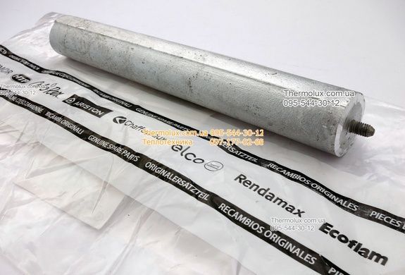 Анод магниевый бойлера Ariston 30-50-80-100 литров (PRO R ABS ABSE VLS PW 30 50 80 100 PREMIUM и другие) М5 D 25.5 мм L 190 мм (65150086) оригинал