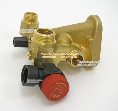 Водяний блок котла Bosch Gaz 3000 W ZW24-2 (ZW28 ZW30) DH KE(AE) Junkers Euroline ZW23-1 латунний вузол фланець гідрогрупа