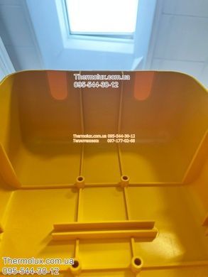 Ящик газового лічильника пластиковий жовтий вуличний (для G1.6 G2.5 G4)