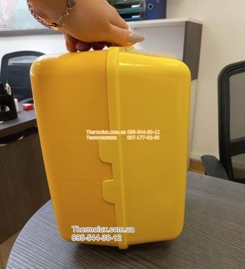 Ящик газового лічильника пластиковий жовтий вуличний (для G1.6 G2.5 G4)