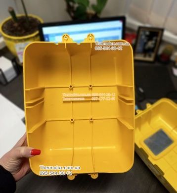 Ящик газового лічильника пластиковий жовтий вуличний (для G1.6 G2.5 G4)