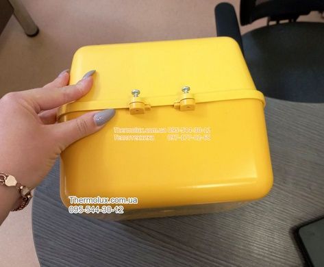 Ящик газового лічильника пластиковий жовтий вуличний (для G1.6 G2.5 G4)